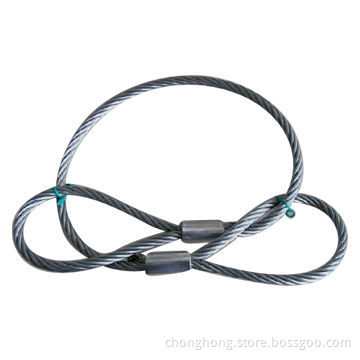 Steel Wire Rope Sling, Made of Galvanized Steel or Stainless Steel Wire Rope (AISI304 or AISI316)